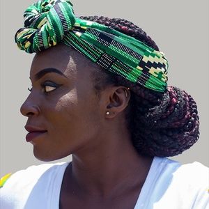 Head Wrap Only: African Ankara Headwrap - 16